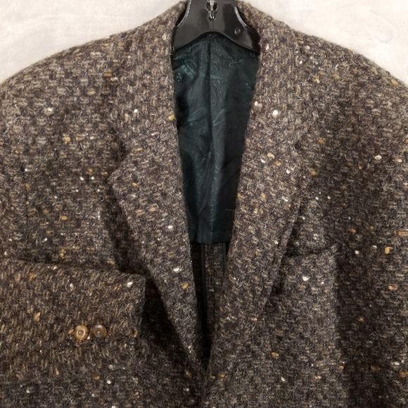 Manuel Ritz Pipo Sport Coat Men Brown Alpaca Wool Textured Jacket Rugged Outdoor
